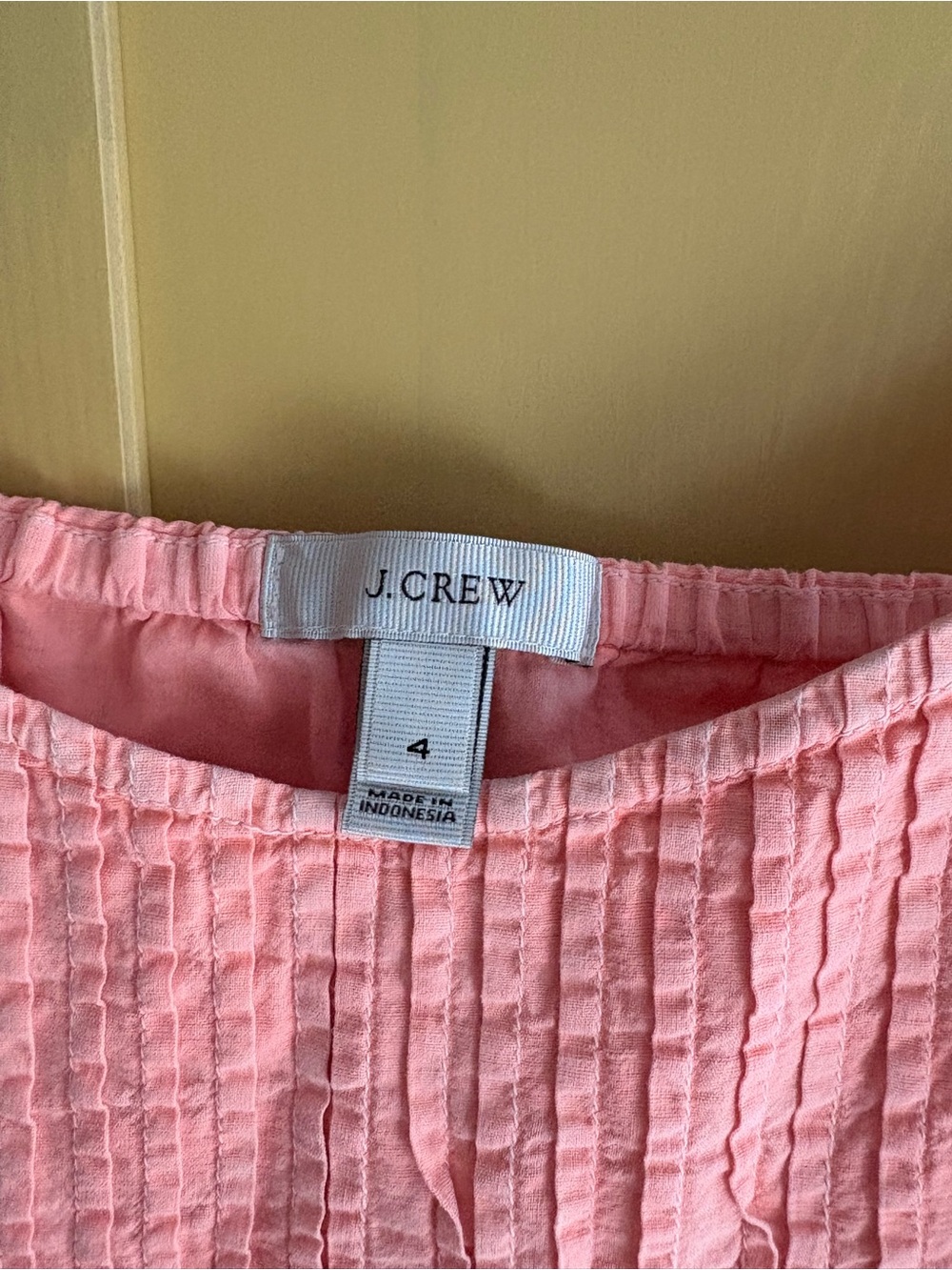 J. Crew Pink Smocked Spaghetti-Strap Camisole - Picture 4 of 4
